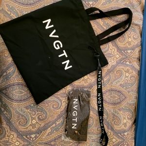 Nvgtn lanyard, fanny pack, and tote